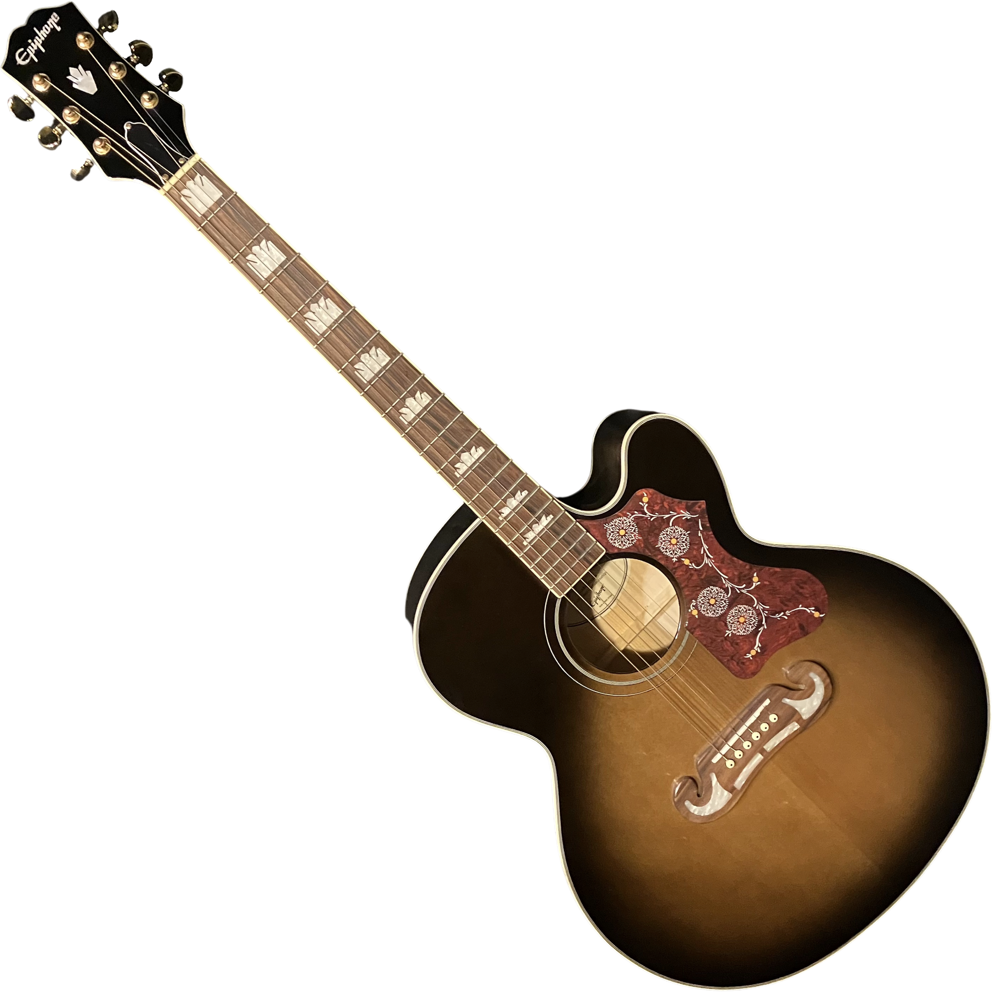 Epiphone J200-EC Studio Jumbo Vintage Sunburst - Image 2