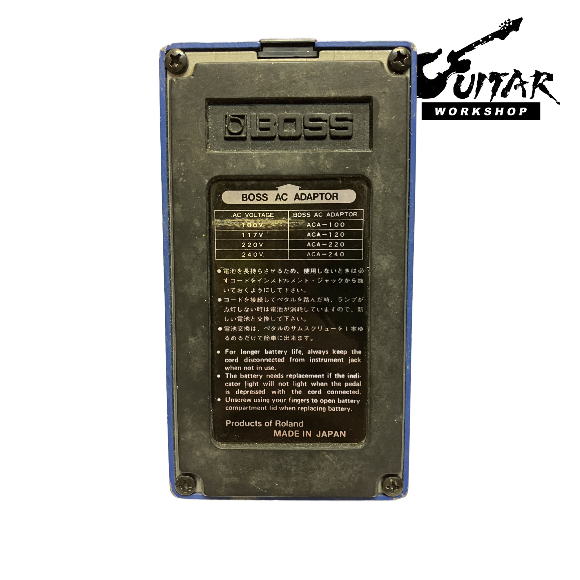 Boss CS-2 Compression Sustainer MIJ Black Label Electric Guitar Effects Pedal - Image 6