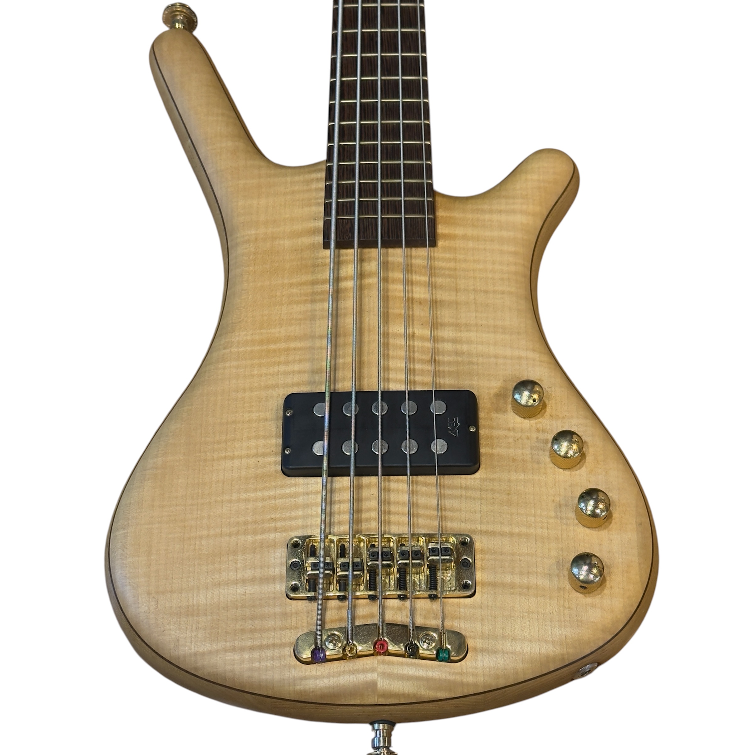 Warwick Corvette FNA 5 German (~1998) Natural Flame w/ Softcase - Image 2